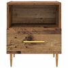 vidaXL Comodino con cassetto 2 pcs Legno vecchio 40 x 35 x 47,5 cm