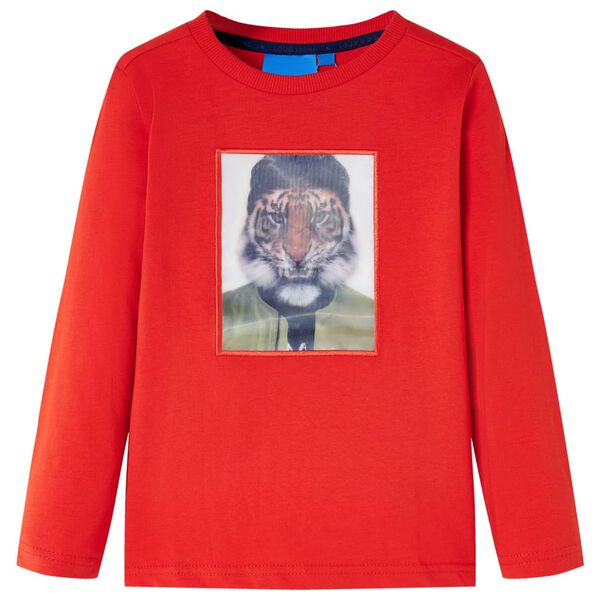 Maglietta per Bambini a Maniche Lunghe Rossa 92