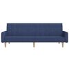 vidaXL Divano Letto a 2 Posti Blu in Tessuto
