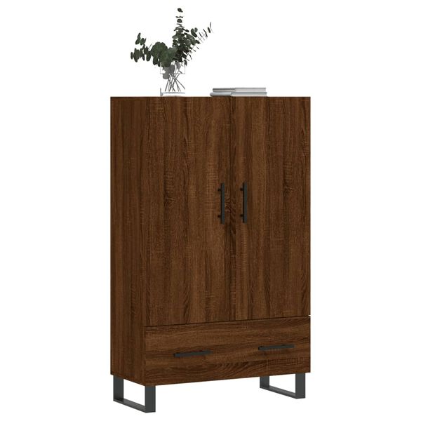 vidaXL Credenza Rovere Marrone 69,5x31x115 cm in Legno Multistrato