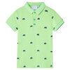 Polo da Bambino Verde Neon 104