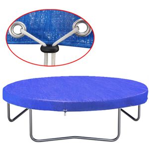 vidaXL Telo Copertura per Trampolino Elastico in PE 360-367 cm 90 g/m&sup2;