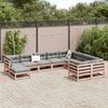 vidaXL Set Divani Giardino 10 pz con Cuscini Massello Abete Douglas