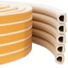 vidaXL Nastro adesivo per finestre Bianco 9 x 8 mm 25 m Schiuma EPDM