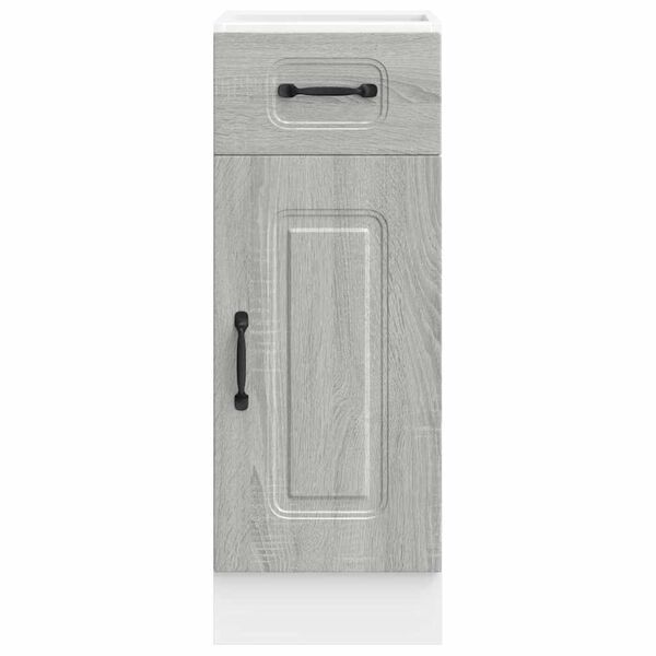 vidaXL Base da Cucina Kalmar Grigio Sonoma in Legno Multistrato