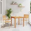 vidaXL Set da Pranzo per Giardino 3 pcs Beige Poly Rattan