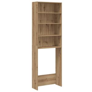 vidaXL Mobile per Lavatrice Rovere Artigianale 64x24x190 cm