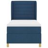 vidaXL Letto a molle con materasso Blu 190 x 90 cm Tessuto