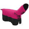 vidaXL Coperta per Cavalli Rosa e Nero 145 cm Poliestere