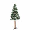 vidaXL Albero di Natale snodato con 300 LED con supporto Verde 180 cm