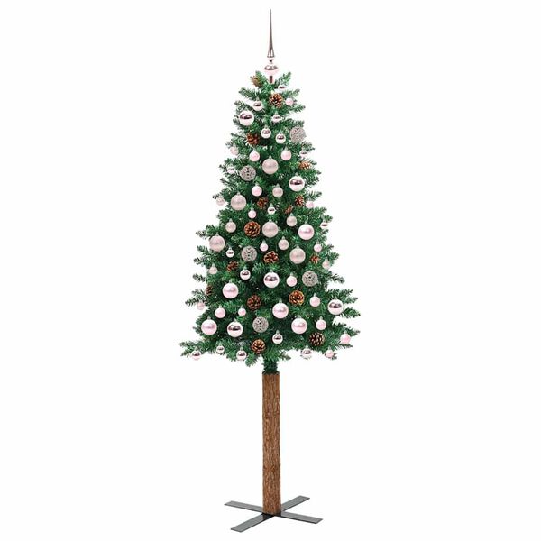vidaXL Albero di Natale snodato con 300 LED con supporto Verde 180 cm