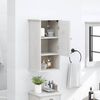 vidaXL Mobile da Bagno VIGO Bianco e Bianco Antico 37 x 34 x 71,5 cm