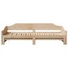 vidaXL Divano Letto con Letto Estraibile 90x190 cm Legno Massello Pino