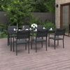 vidaXL Set da Pranzo da Giardino 7 pz in Acciaio
