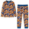 vidaXL Pigiama per Bambini Maniche Lunghe Cognac 104