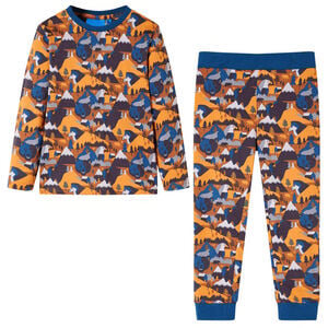 vidaXL Pigiama per Bambini Maniche Lunghe Cognac 104