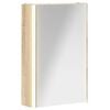 vidaXL Mobiletto per specchio da bagno Rovere Sonoma 33 x 11,5 x 50 cm