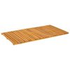 vidaXL Tappeto da bagno Marrone 100 x 55 cm Legno di Acacia Massello