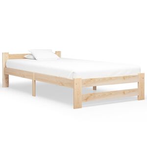 vidaXL Giroletto senza Materasso 100x200 cm in Legno Massello di Pino