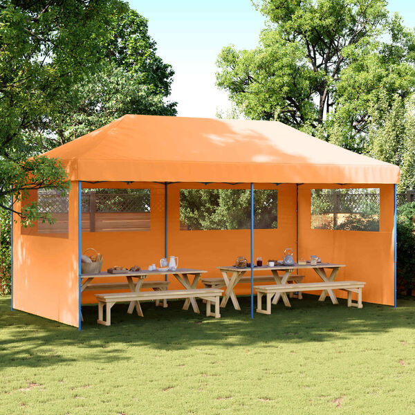 vidaXL Tenda Party Arancione 292 x 580 x 315 cm Tessuto Oxford