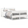 vidaXL Letto senza Materasso Bianco 140x190 cm Legno Massello di Pino