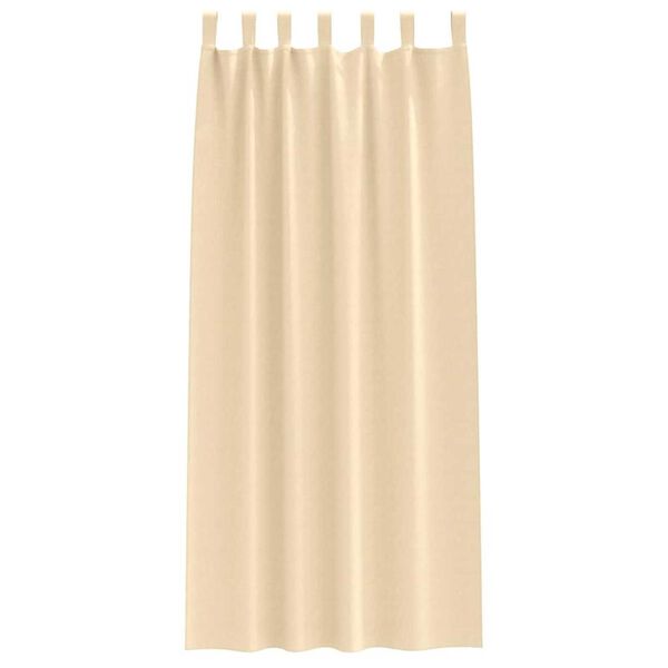 vidaXL Tende Blackout con Anelli 2 pcs Crema 225 x 140 cm Poliestere