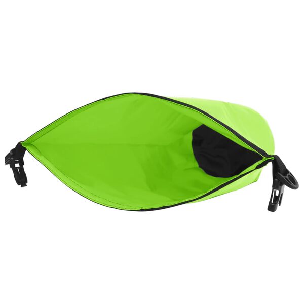 vidaXL Borsa Impermeabile con Cerniera Verde 30 L in PVC