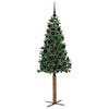 vidaXL Albero di Natale snodato con 300 LED con supporto Verde 180 cm