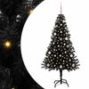 vidaXL Albero di Natale Nero 150 cm PVC