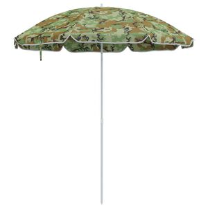 vidaXL Ombrello da giardino Poliestere 170T Mimetico
