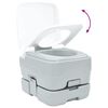 vidaXL Toilette da Campeggio Grigio e Bianco 41,5 x 36,5 x 30 cm