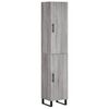 vidaXL Credenza Grigio Sonoma 34,5x34x180 cm in Legno Multistrato