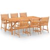 vidaXL Set Pranzo da Giardino 7pz in Legno Massello di Acacia