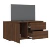 vidaXL Mobile Porta TV Rovere Marrone 80x34x36 cm in Legno Multistrato