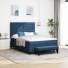 vidaXL Letto a molle con materasso Blu 160 x 200 cm Tessuto