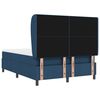 vidaXL Letto a molle con materasso Blu 140 x 190 cm Tessuto