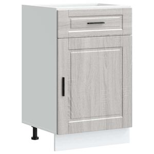 vidaXL Base da Cucina Porto Grigio Sonoma in Legno Multistrato