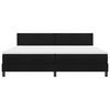 vidaXL Letto a molle con materasso Nero 200 x 200 cm Tessuto