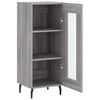 vidaXL Credenza Grigio Sonoma 34,5x34x90 cm in Legno Multistrato
