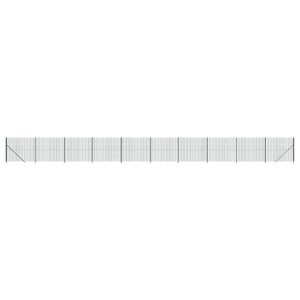 vidaXL Recinzione Metallica con Flangia Verde 2x25 m