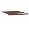 vidaXL Tenda da Sole Retrattile Automatica 400x300 cm Marrone