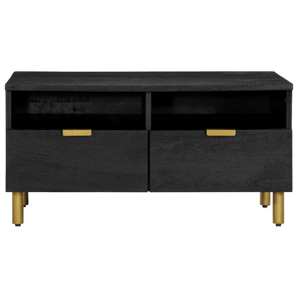 vidaXL Tavolino da Salotto Nero 80x54x40 cm in Legno Multistrato