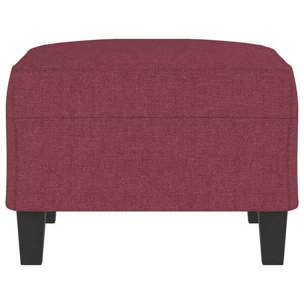 vidaXL Poggiapiedi Rosso Vino 70x55x41 cm in Tessuto
