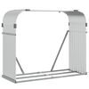 vidaXL Portaceppi Argento 120x45x100 cm in Acciaio Zincato