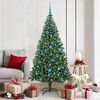 vidaXL Albero di Natale artificiale con 300 LED Verde 180 cm