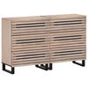 vidaXL Credenze 2 pz 60x34x75 cm in Legno Massello di Mango
