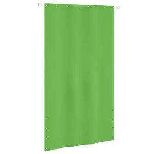 vidaXL Paravento per Balcone Verde Chiaro 140x240 cm in Tessuto Oxford