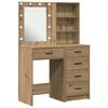 vidaXL Tavolo da Trucco 2 pcs Marrone 50 x 41 x 135 cm