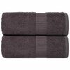 vidaXL Salviette FROGN 2 pz Antracite 15x21 cm 360 g/m&sup2;