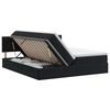 vidaXL Letto con Contenitore con testiera 2 pz Nero